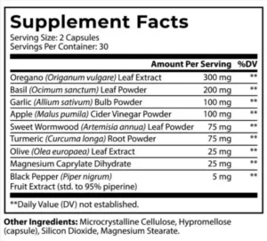 Fungus-Eliminator-Supplment-Facts